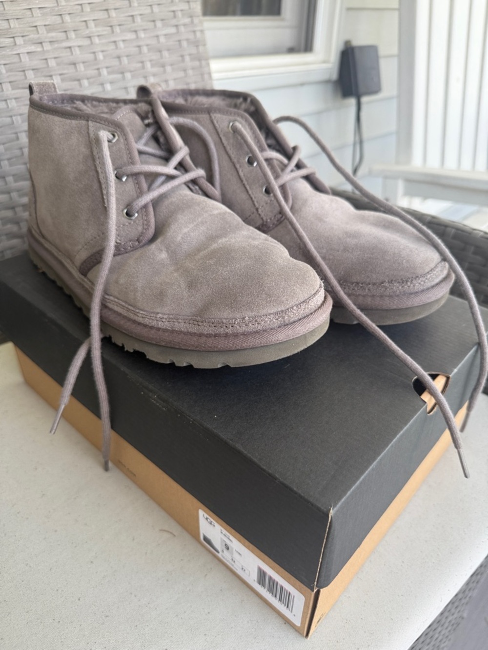 UGG men’s neumel grey boots size 9